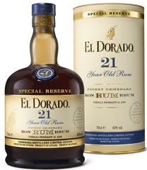 El Dorado Rum 21 YO 70cl, 43%, dárkové balení